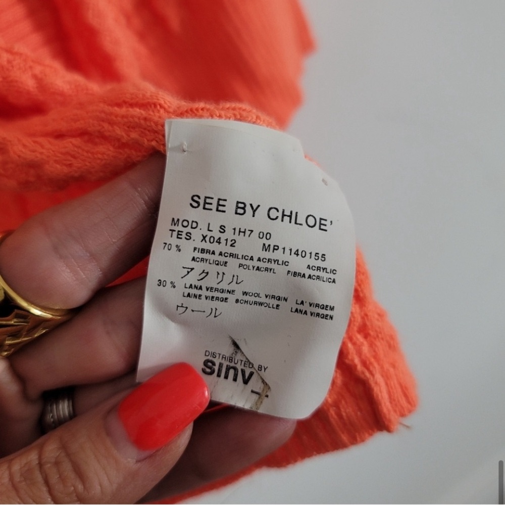 See By Chloe Orange Cardigan - Picture 5 of 7